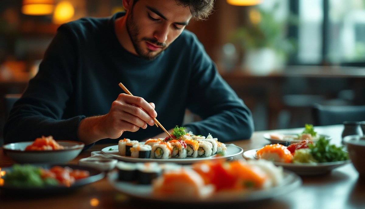 calories sushi à la pièce